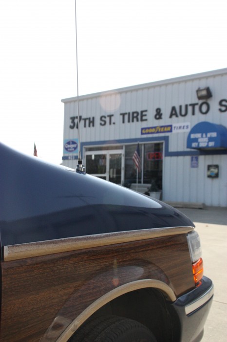 The van's final trip to 37th Street Tire and Auto